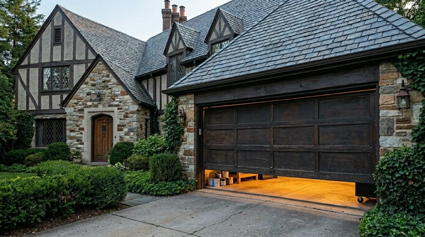 Garage door detail illustrating wind and your wide garage door in old bridge